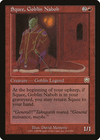 Squee, Goblin Nabob [Mercadian Masques] | North Game Den