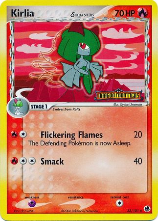 Kirlia (33/101) (Delta Species) (Stamped) [EX: Dragon Frontiers] | North Game Den