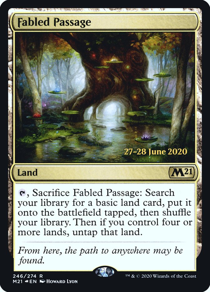 Fabled Passage  [Core Set 2021 Prerelease Promos] | North Game Den