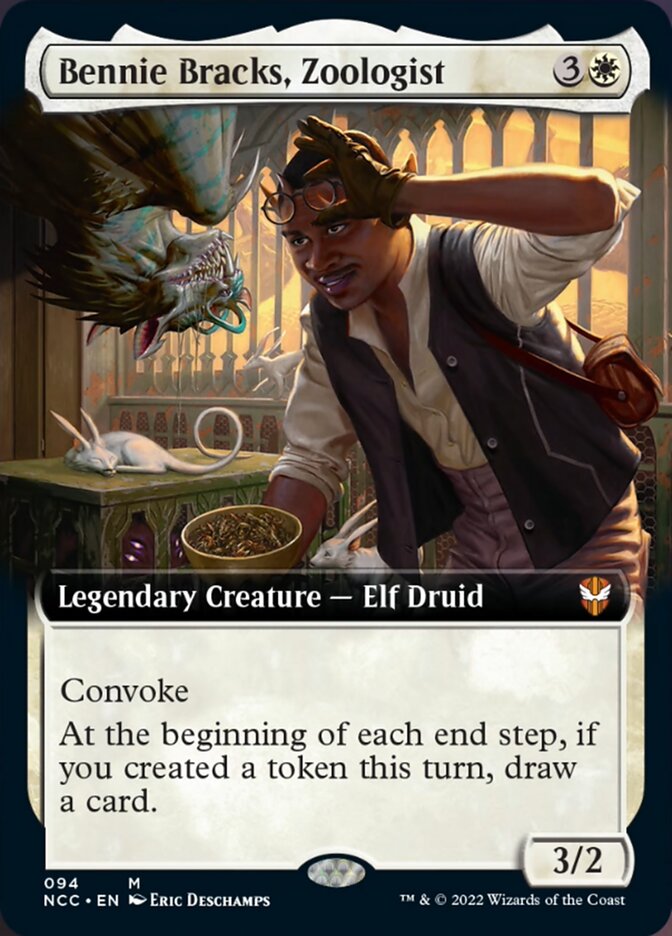 Bennie Bracks, Zoologist (Extended Art) [Streets of New Capenna Commander] | North Game Den