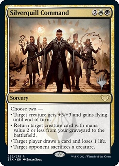 Silverquill Command (Promo Pack) [Strixhaven: School of Mages Promos] | North Game Den