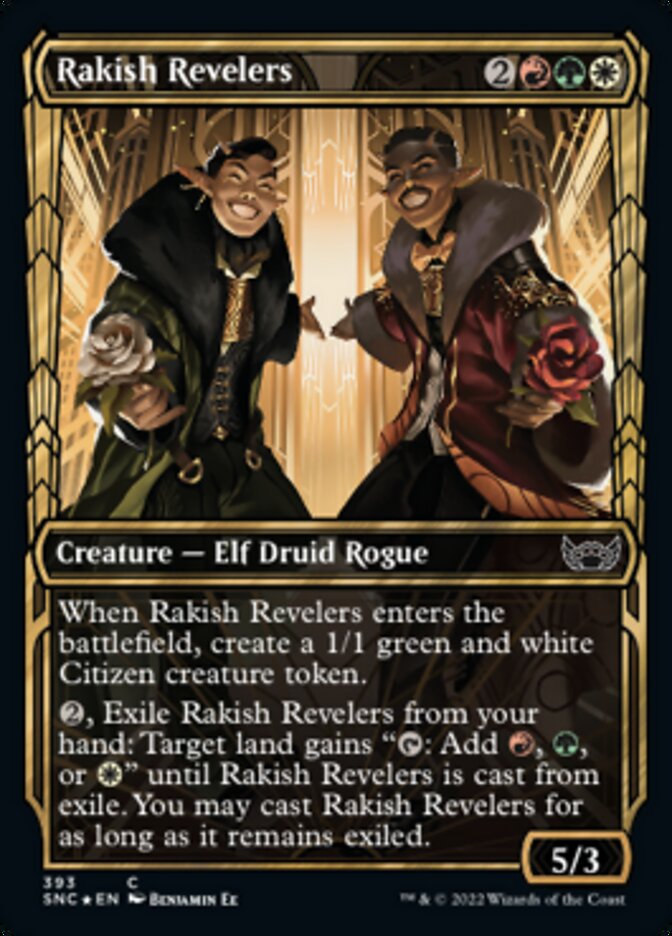 Rakish Revelers (Showcase Golden Age Gilded Foil) [Streets of New Capenna] | North Game Den