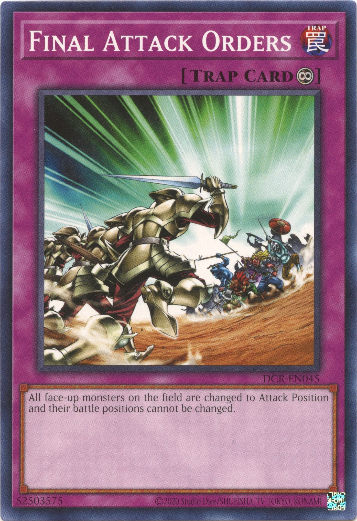 Final Attack Orders (25th Anniversary) [DCR-EN045] Common | North Game Den