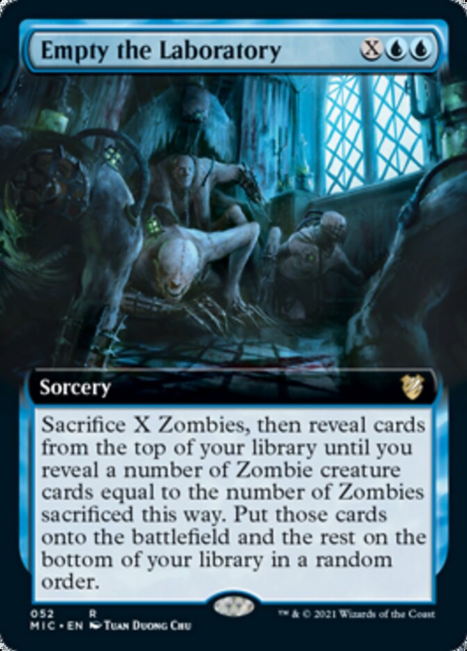 Empty the Laboratory (Extended) [Innistrad: Midnight Hunt Commander] | North Game Den