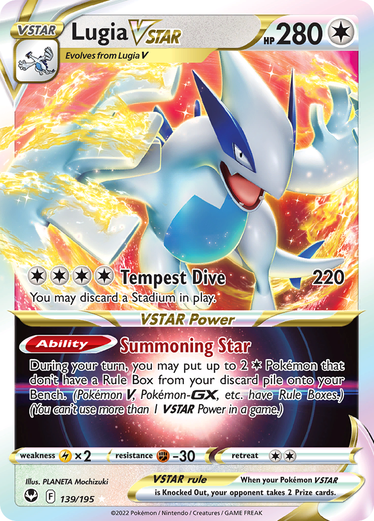 Lugia VSTAR (139/195) (Jumbo Card) [Sword & Shield: Silver Tempest] | North Game Den