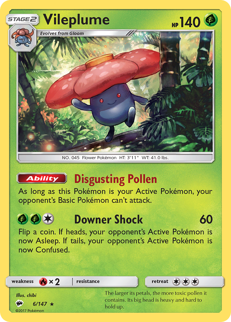 Vileplume (6/147) [Sun & Moon: Burning Shadows] | North Game Den