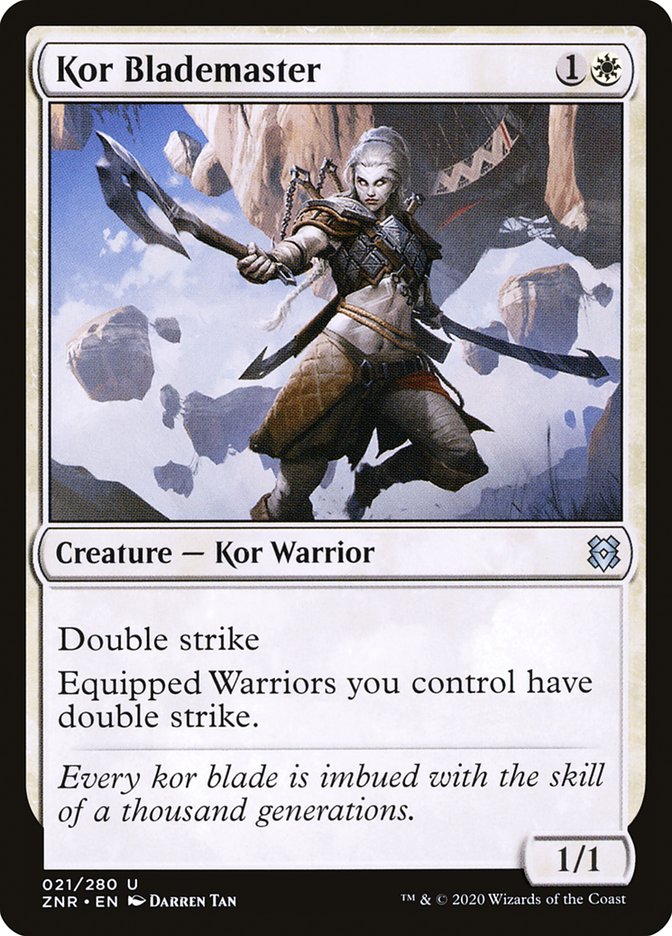 Kor Blademaster [Zendikar Rising] | North Game Den