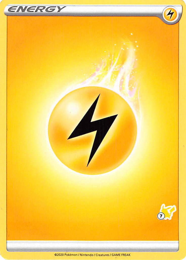 Lightning Energy (Pikachu Stamp #7) [Battle Academy 2022] | North Game Den