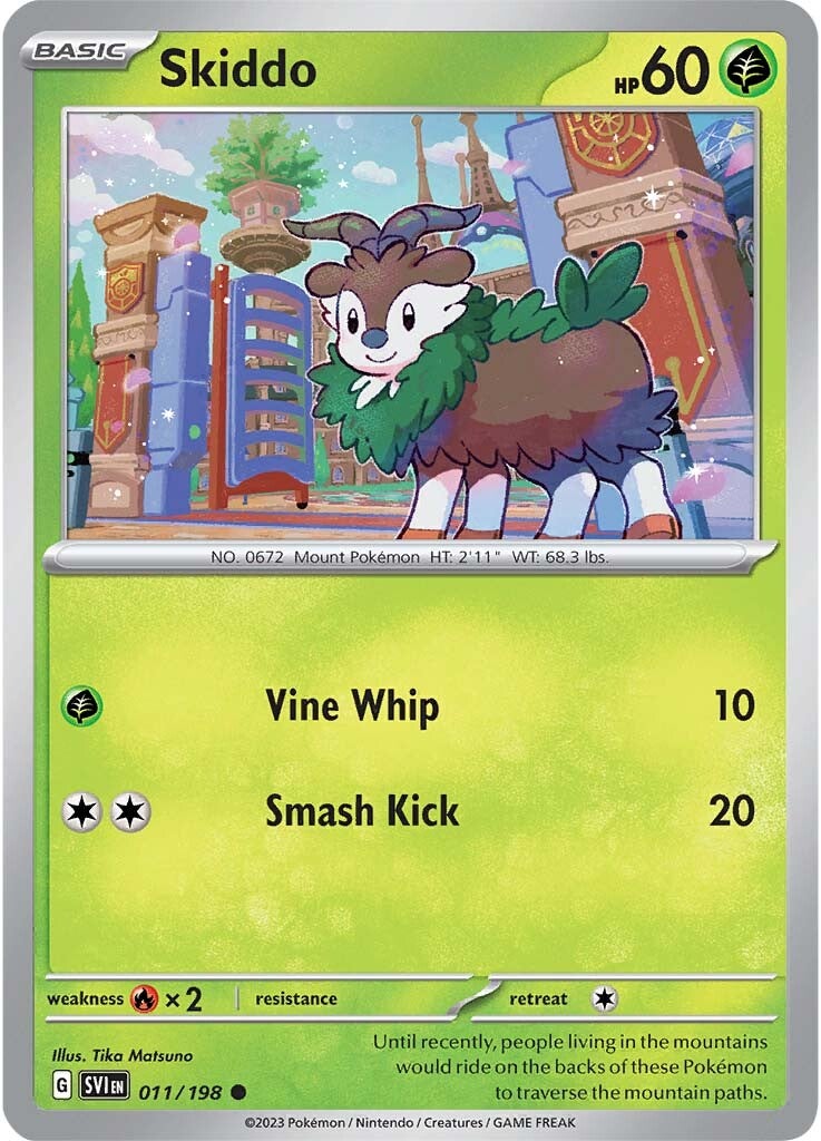 Skiddo (011/198) [Scarlet & Violet: Base Set] | North Game Den