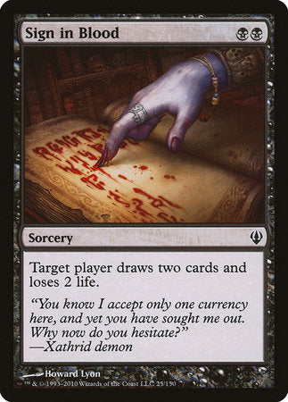 Sign in Blood [Archenemy] | North Game Den