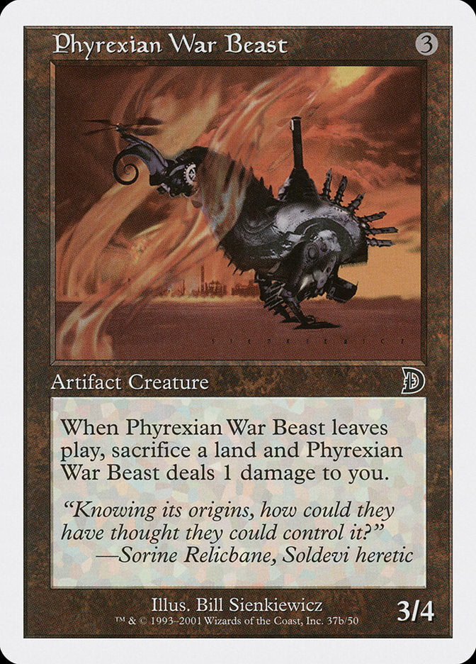 Phyrexian War Beast (Signature on Right) [Deckmasters] | North Game Den
