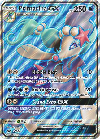 Primarina GX (SM39) (Jumbo Card) [Sun & Moon: Black Star Promos] | North Game Den