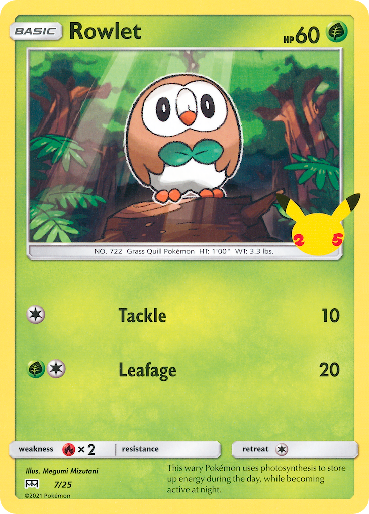 Rowlet (7/25) [McDonald's 25th Anniversary] | North Game Den