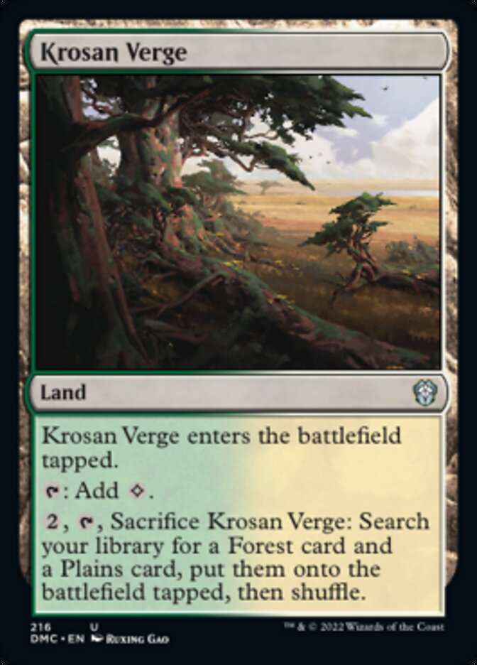 Krosan Verge [Dominaria United Commander] | North Game Den