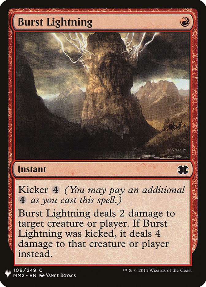 Burst Lightning [Mystery Booster] | North Game Den