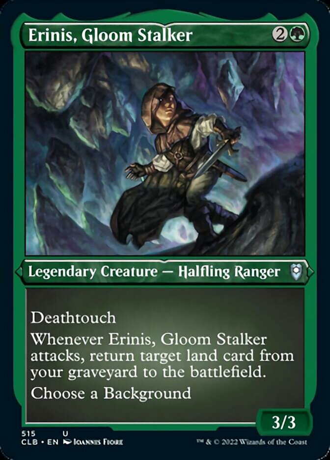 Erinis, Gloom Stalker (Foil Etched) [Commander Legends: Battle for Baldur's Gate] | North Game Den