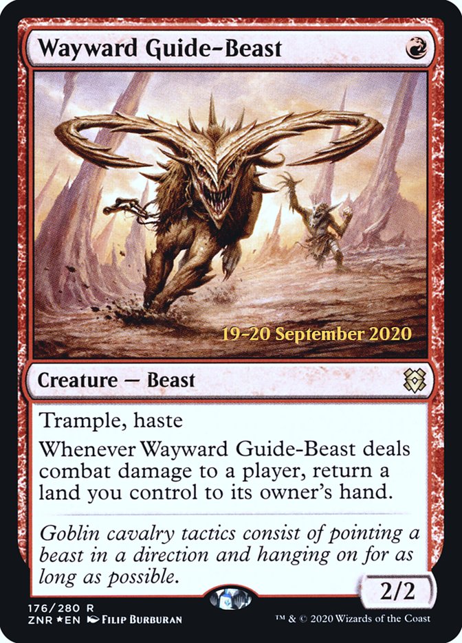 Wayward Guide-Beast  [Zendikar Rising Prerelease Promos] | North Game Den