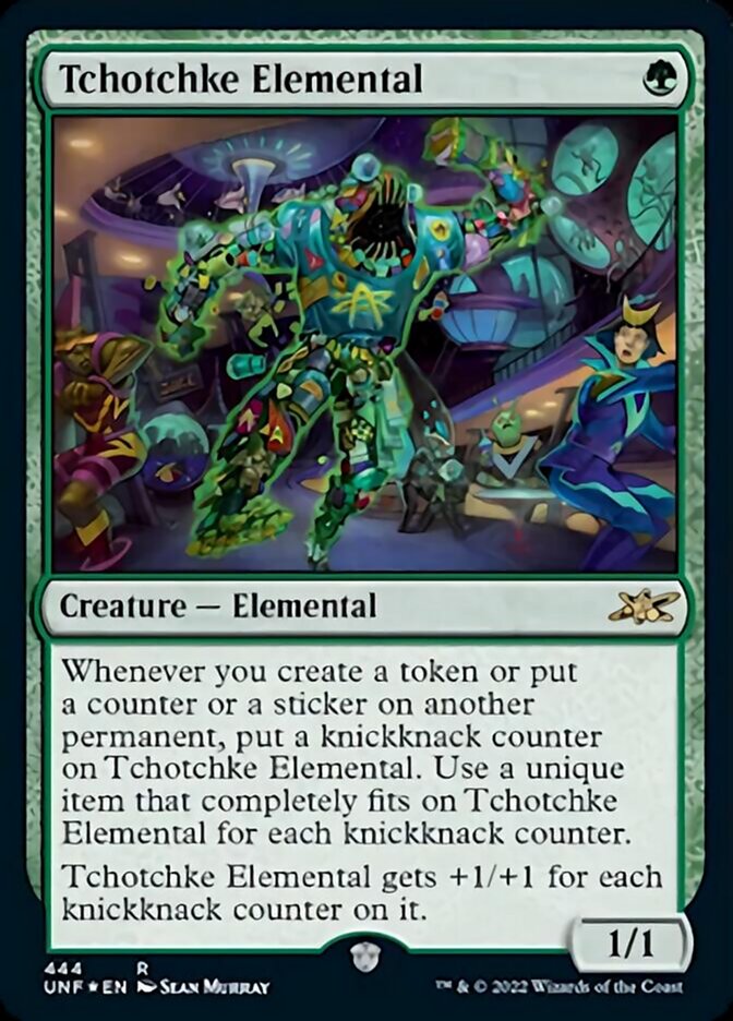 Tchotchke Elemental (Galaxy Foil) [Unfinity] | North Game Den