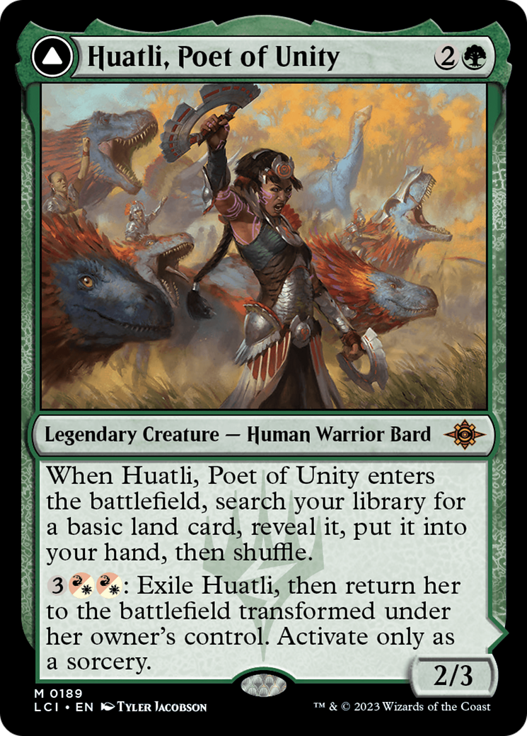 Huatli, Poet of Unity // Roar of the Fifth People [The Lost Caverns of Ixalan] | North Game Den