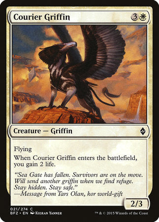 Courier Griffin [Battle for Zendikar] | North Game Den