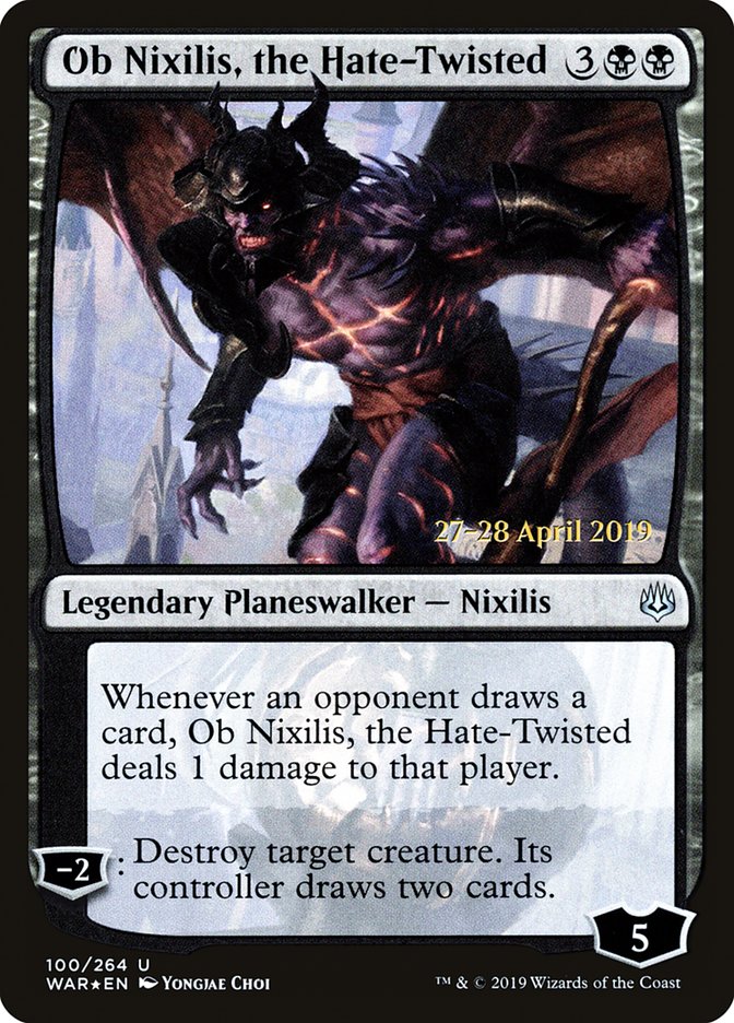 Ob Nixilis, the Hate-Twisted  [War of the Spark Prerelease Promos] | North Game Den