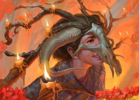 Hedgewitch's Mask Art Card [Innistrad: Midnight Hunt Art Series] | North Game Den