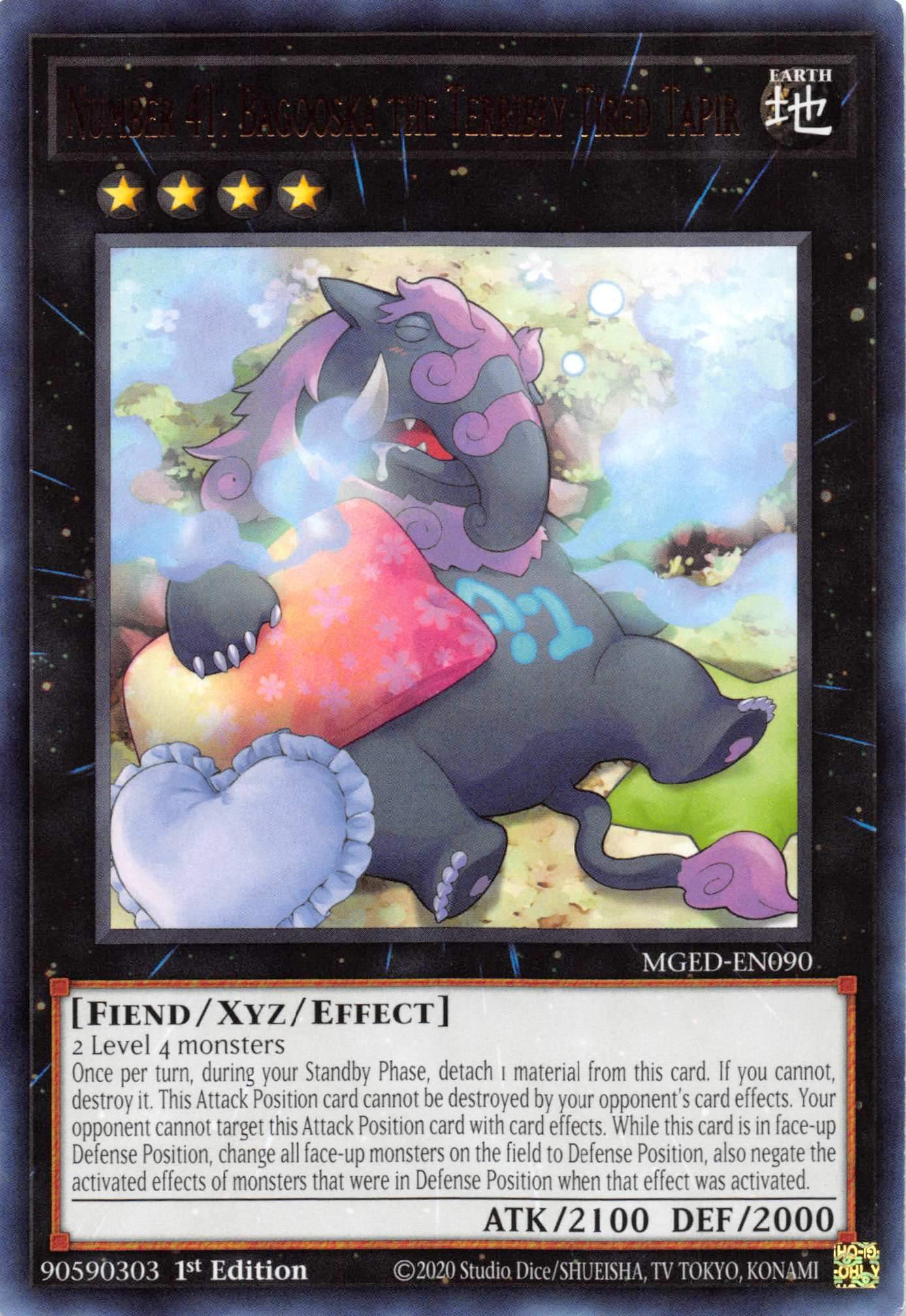 Number 41: Bagooska the Terribly Tired Tapir [MGED-EN090] Rare | North Game Den