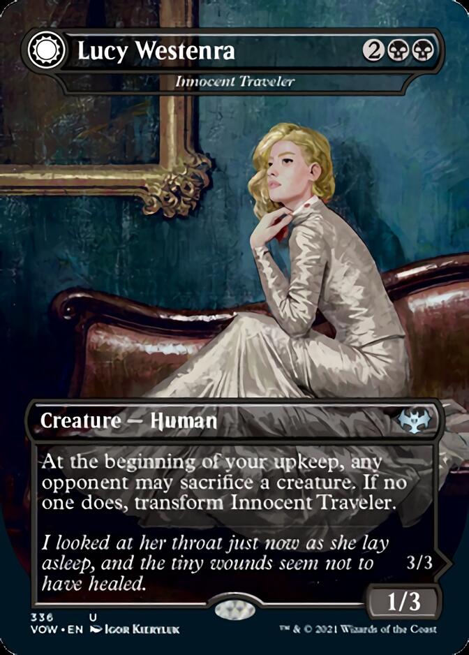 Innocent Traveler // Malicious Invader - Lucy Westenra // Lucy, Arisen Vampire [Innistrad: Crimson Vow] | North Game Den