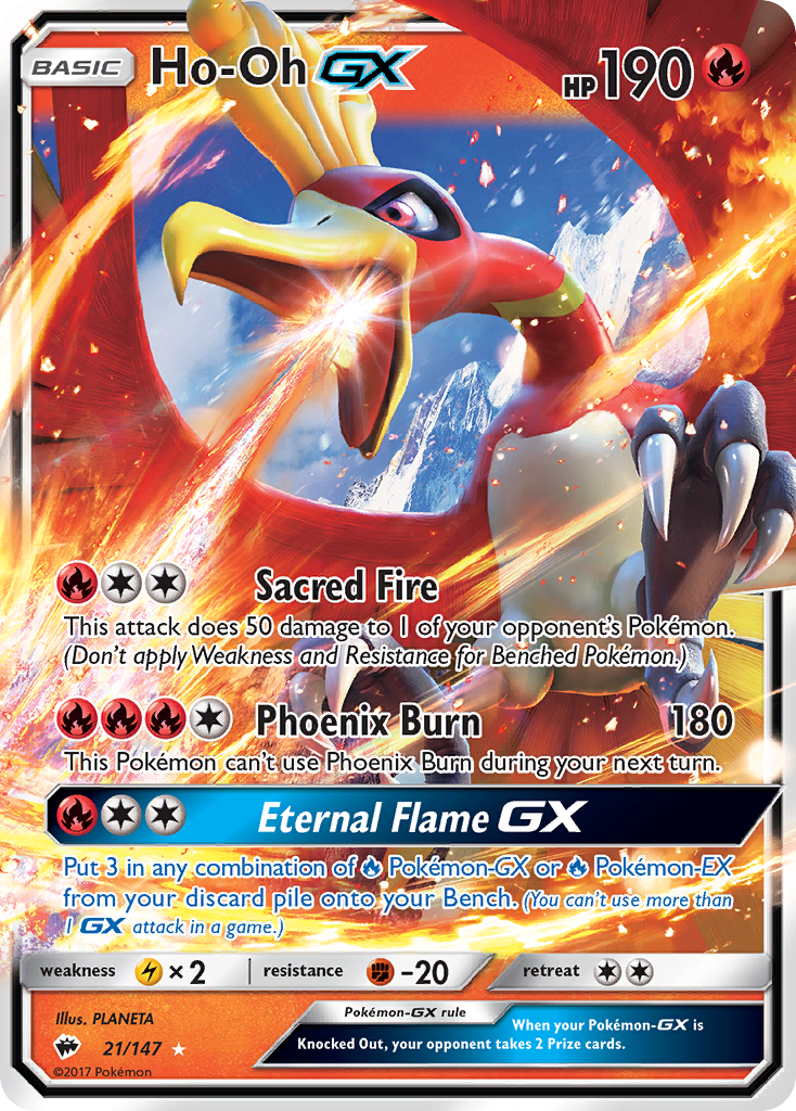 Ho-Oh GX (21/147) [Sun & Moon: Burning Shadows] | North Game Den