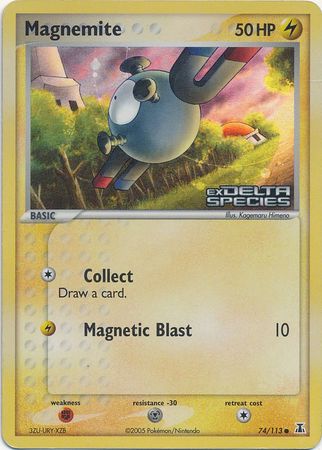Magnemite (74/113) (Stamped) [EX: Delta Species] | North Game Den