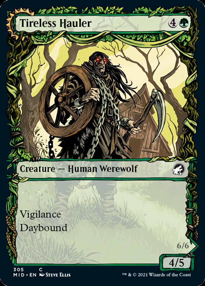 Tireless Hauler // Dire-Strain Brawler (Showcase Equinox) [Innistrad: Midnight Hunt] | North Game Den