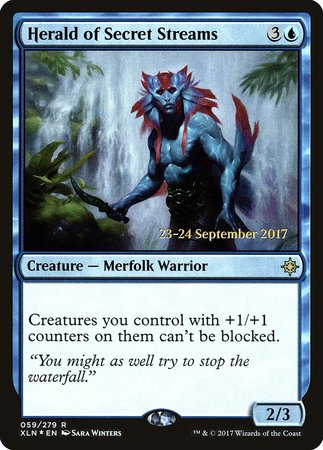 Herald of Secret Streams [Ixalan Promos] | North Game Den