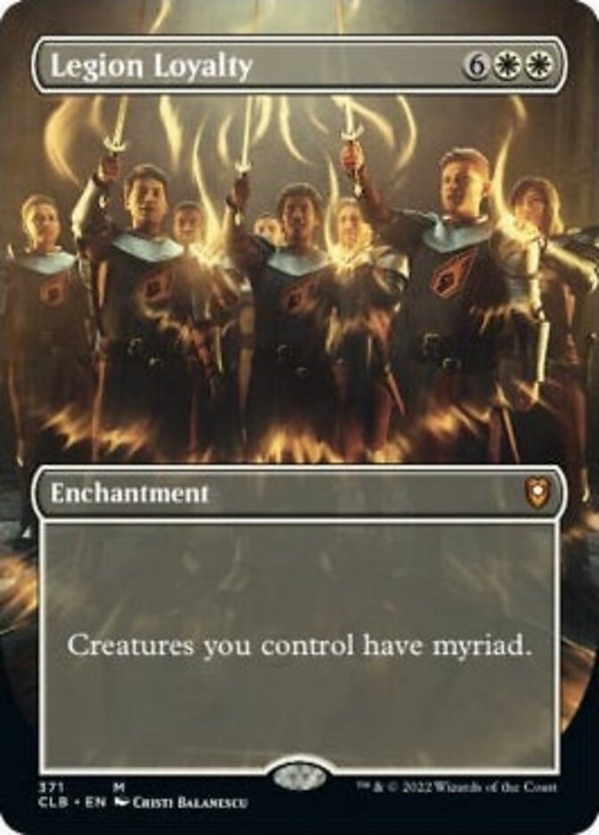 Legion Loyalty (Borderless Alternate Art) [Commander Legends: Battle for Baldur's Gate] | North Game Den