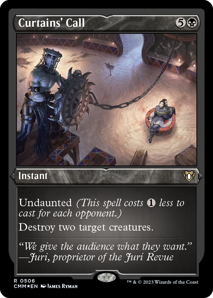 Curtains' Call (Foil Etched) [Commander Masters] | North Game Den