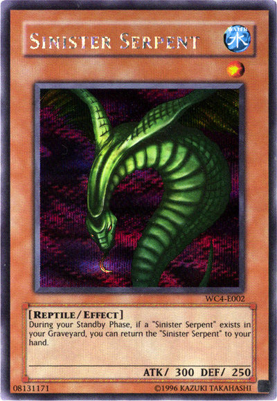 Sinister Serpent [WC4-E002] Prismatic Secret Rare | North Game Den