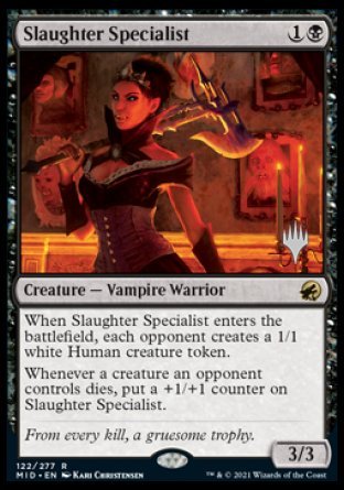 Slaughter Specialist (Promo Pack) [Innistrad: Midnight Hunt Promos] | North Game Den