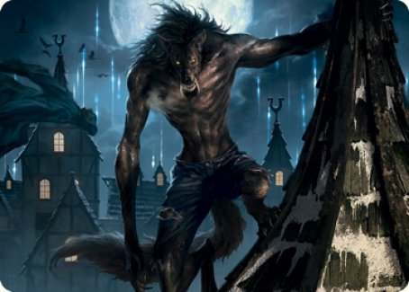 Stalking Predator Art Card [Innistrad: Midnight Hunt Art Series] | North Game Den