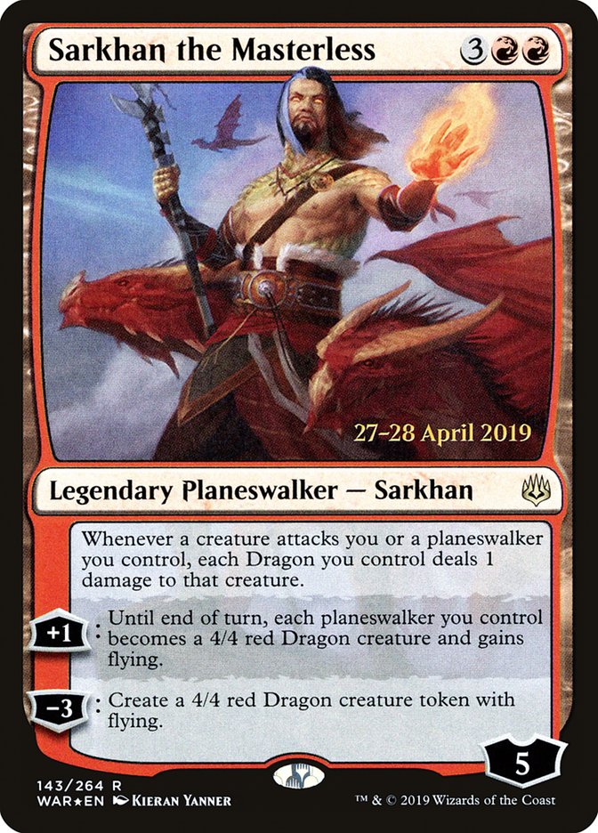 Sarkhan the Masterless  [War of the Spark Prerelease Promos] | North Game Den