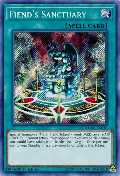 Fiend's Sanctuary [LCKC-EN030] Secret Rare | North Game Den