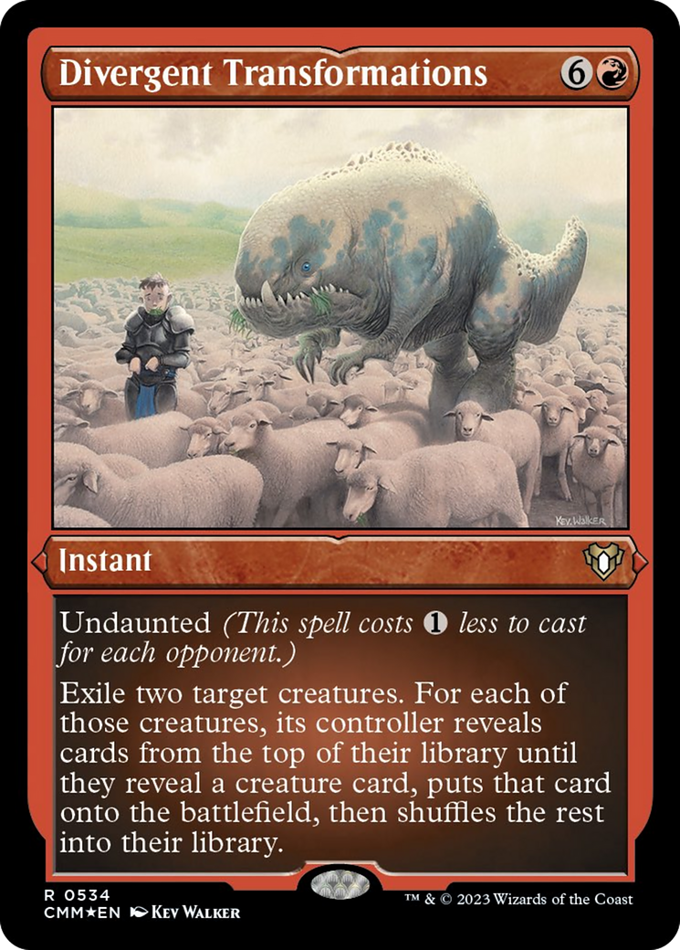 Divergent Transformations (Foil Etched) [Commander Masters] | North Game Den