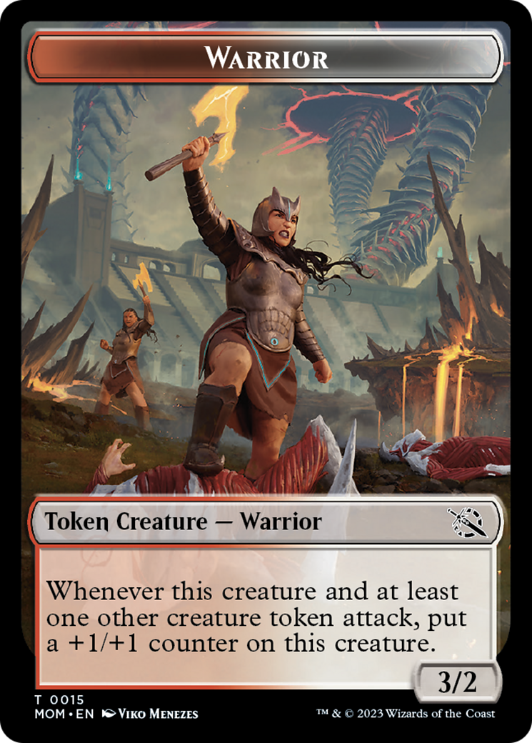 Warrior Token [March of the Machine Tokens] | North Game Den