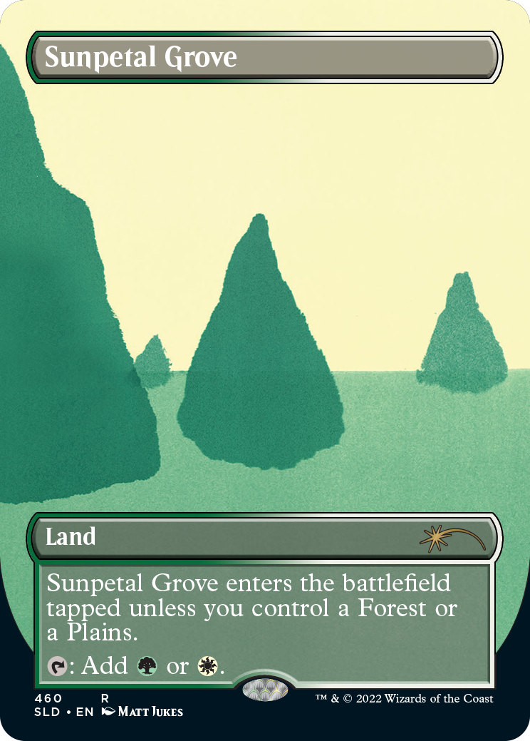 Sunpetal Grove (Borderless) [Secret Lair Drop Series] | North Game Den