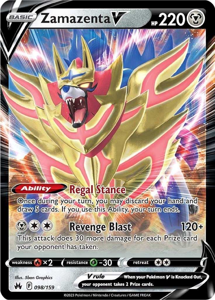 Zamazenta V (098/159) [Sword & Shield: Crown Zenith] | North Game Den