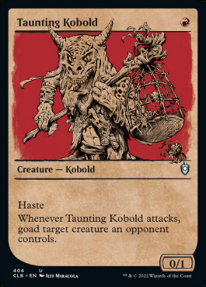Taunting Kobold (Showcase) [Commander Legends: Battle for Baldur's Gate] | North Game Den