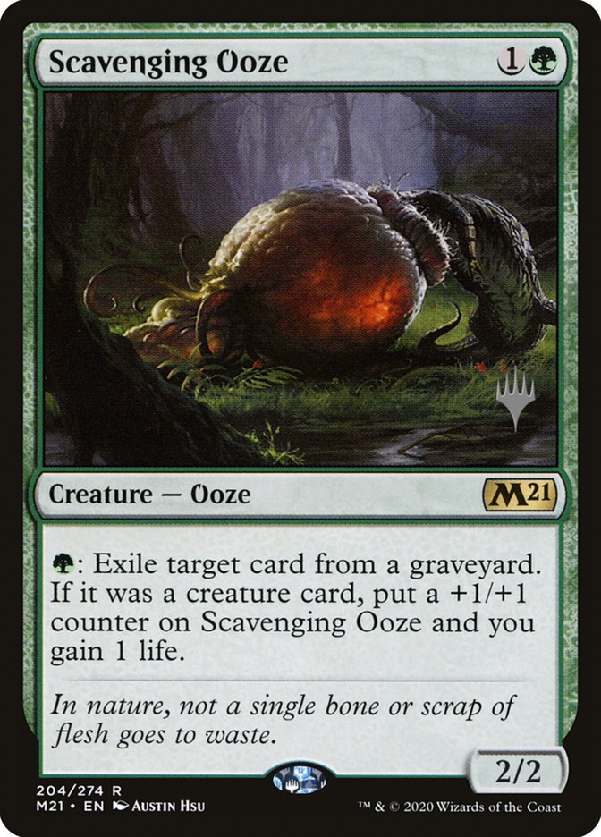 Scavenging Ooze (Promo Pack) [Core Set 2021 Promos] | North Game Den