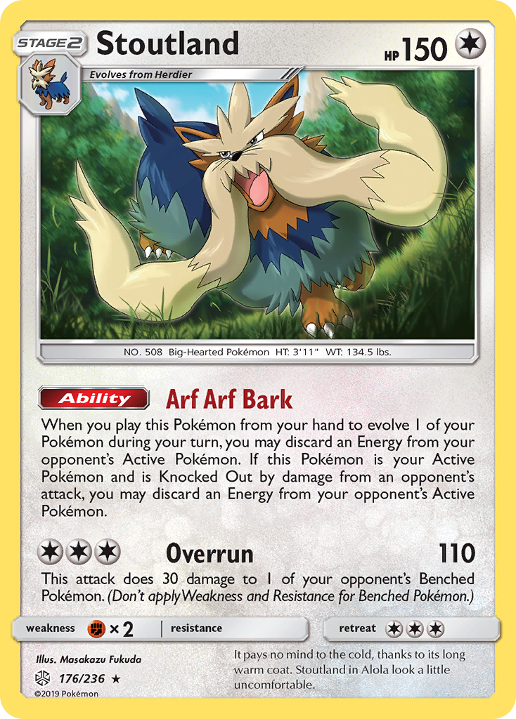 Stoutland (176/236) [Sun & Moon: Cosmic Eclipse] | North Game Den