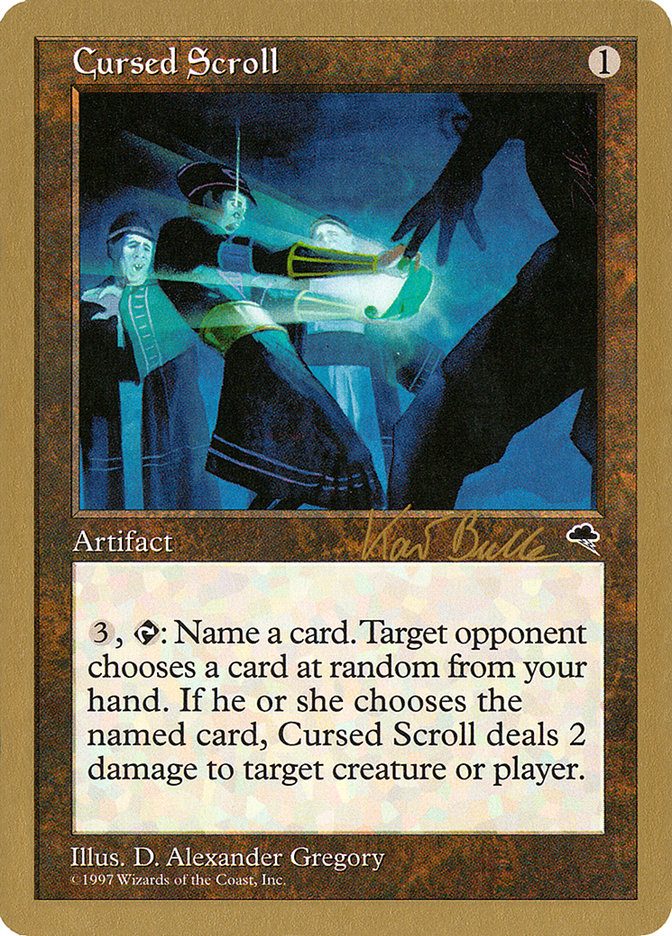 Cursed Scroll (Kai Budde) [World Championship Decks 1999] | North Game Den