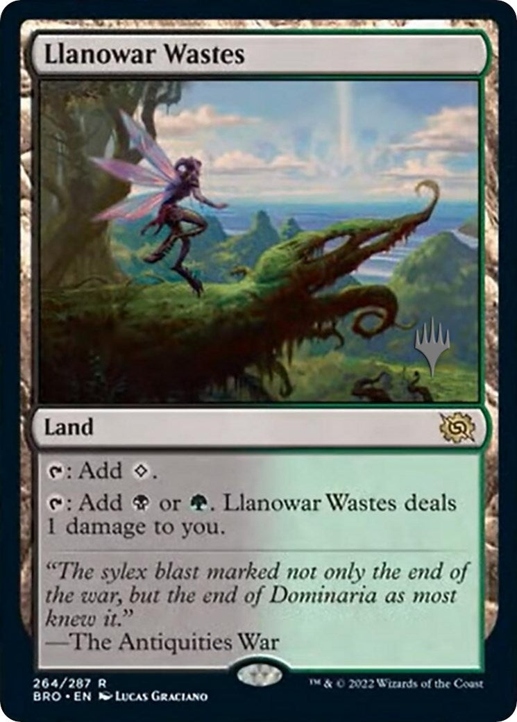 Llanowar Wastes (Promo Pack) [The Brothers' War Promos] | North Game Den