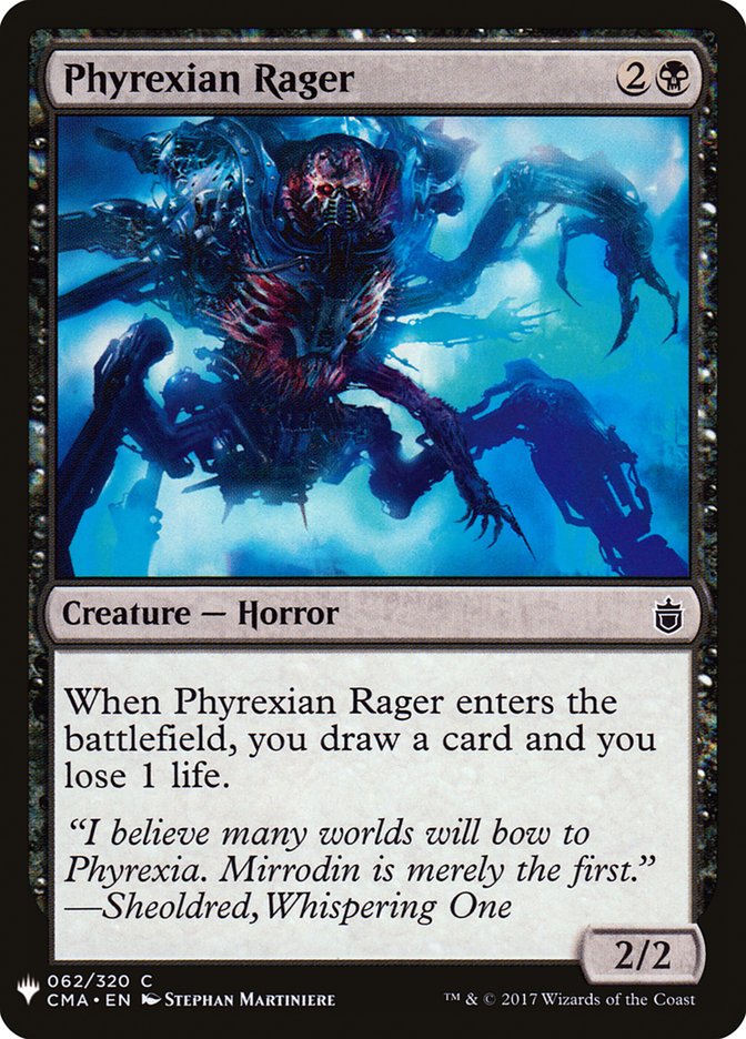 Phyrexian Rager [Mystery Booster] | North Game Den