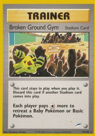 Broken Ground Gym (92/105) [Neo Destiny Unlimited] | North Game Den
